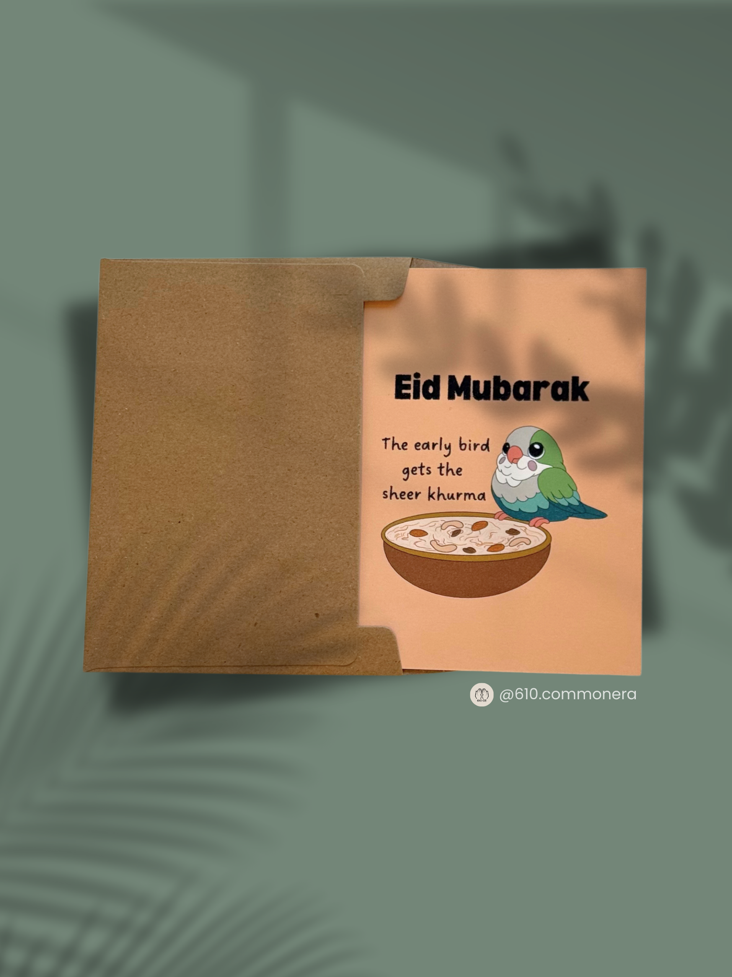 Early Bird Gets the Sweet Treats (Shemai, Seviyan, or Sheer Khurma) - Greeting Card
