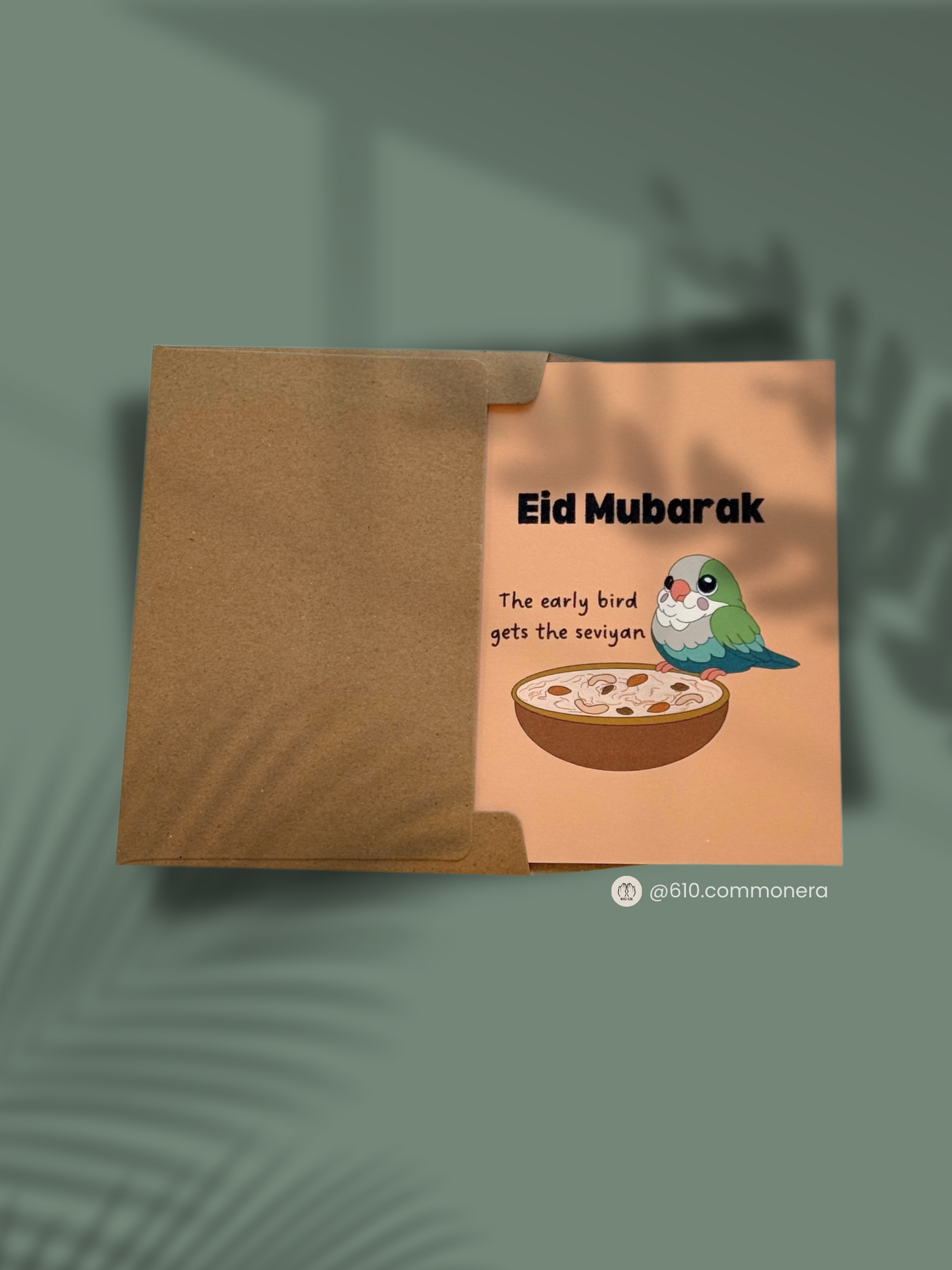 Early Bird Gets the Sweet Treats (Shemai, Seviyan, or Sheer Khurma) - Greeting Card