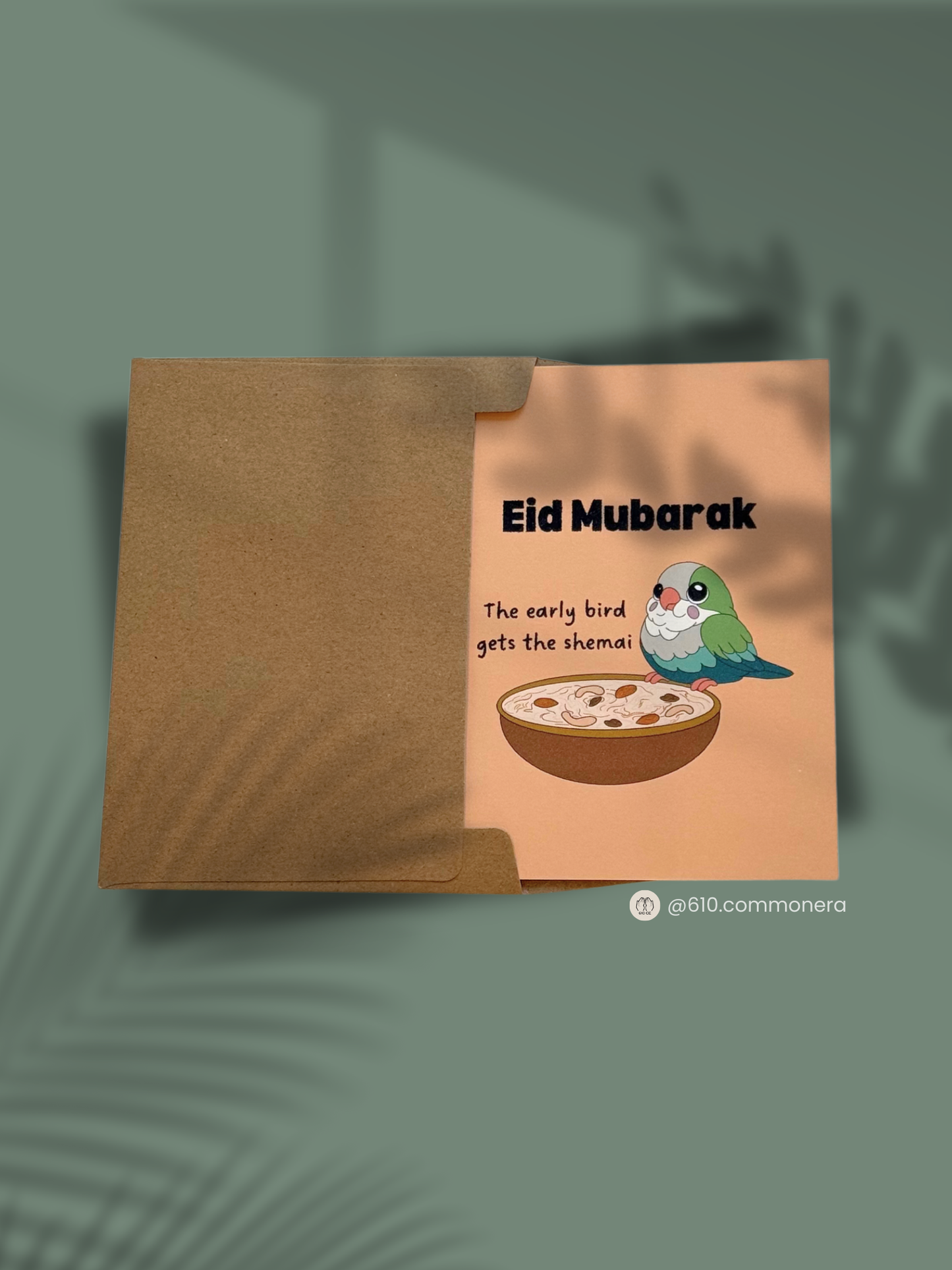 Early Bird Gets the Sweet Treats (Shemai, Seviyan, or Sheer Khurma) - Greeting Card