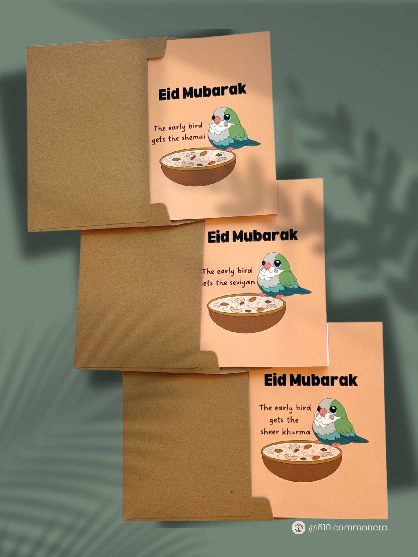 Early Bird Gets the Sweet Treats (Shemai, Seviyan, or Sheer Khurma) - Greeting Card