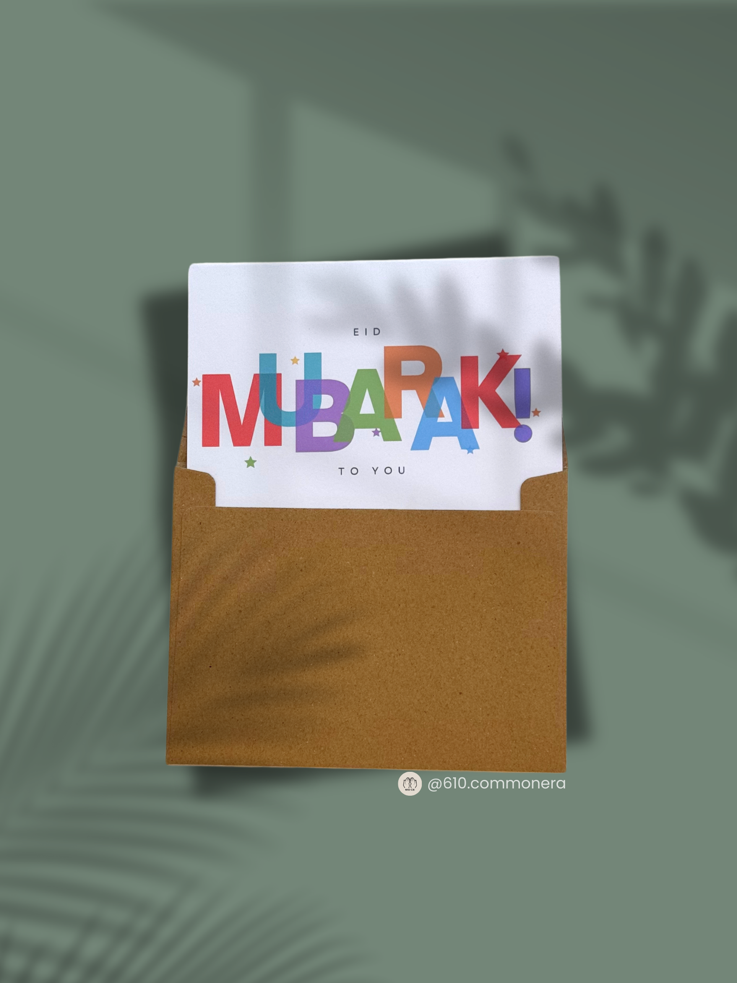 Eid Mubarak to You: A Colorful Celebration Greeting Card