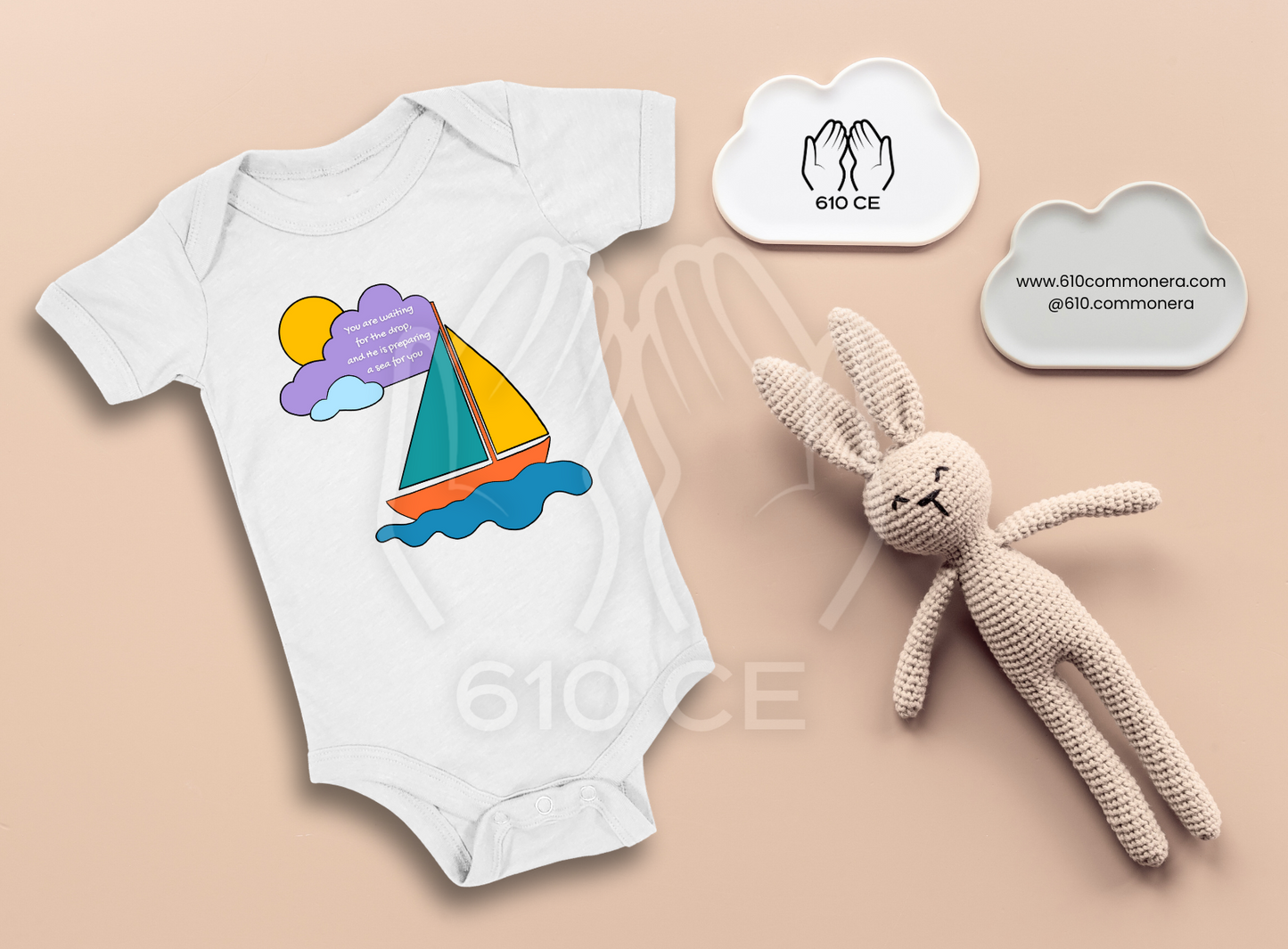 Set Sail - Mini Muslim Short Sleeve Onesie