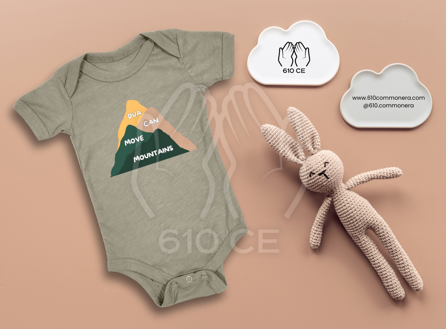 Dua Can Move Mountains - Mini Muslim Short Sleeve Onesie