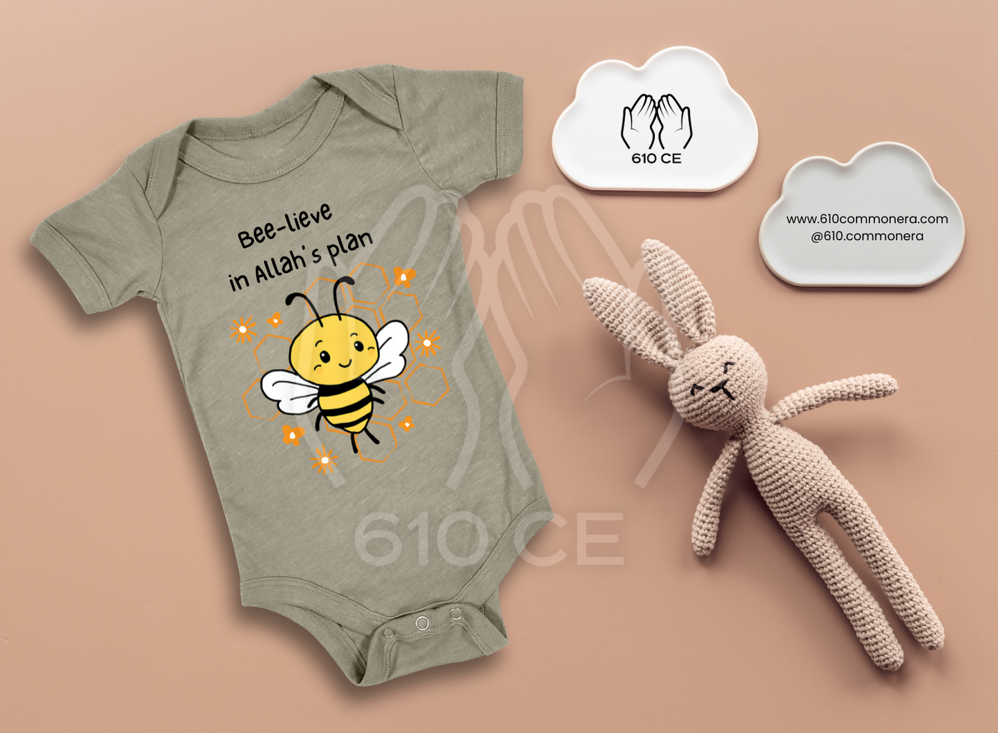 Bee - Mini Muslim Short Sleeve Onesie