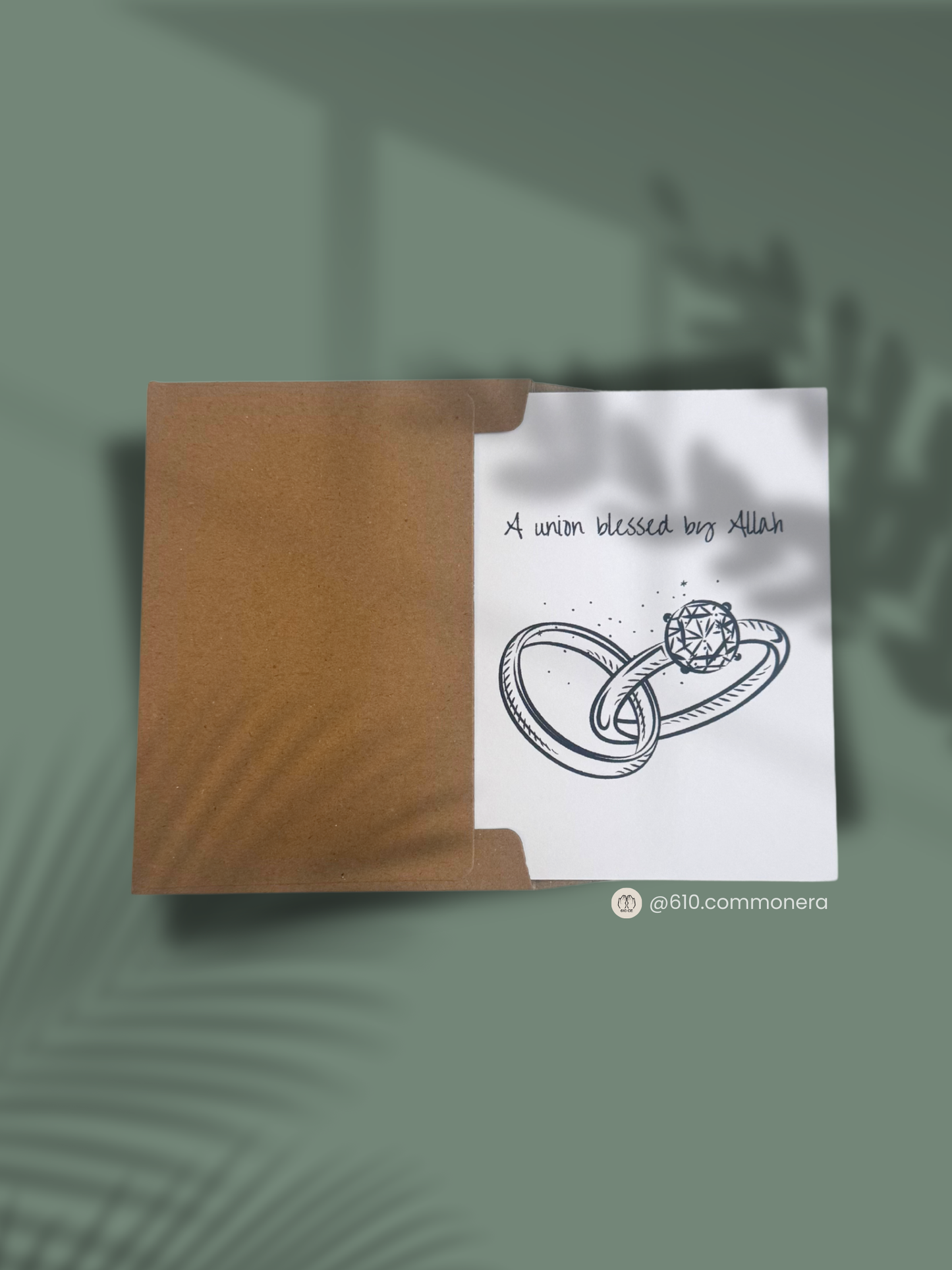 Union Blessed By Allah - Wedding/Anniversary Greeting Card