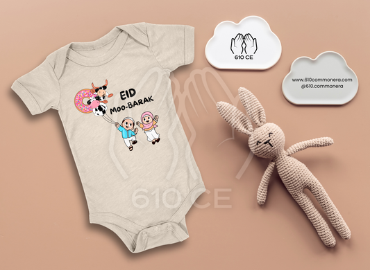 Eid Moo-Barak - Mini Muslim Short Sleeve Onesie