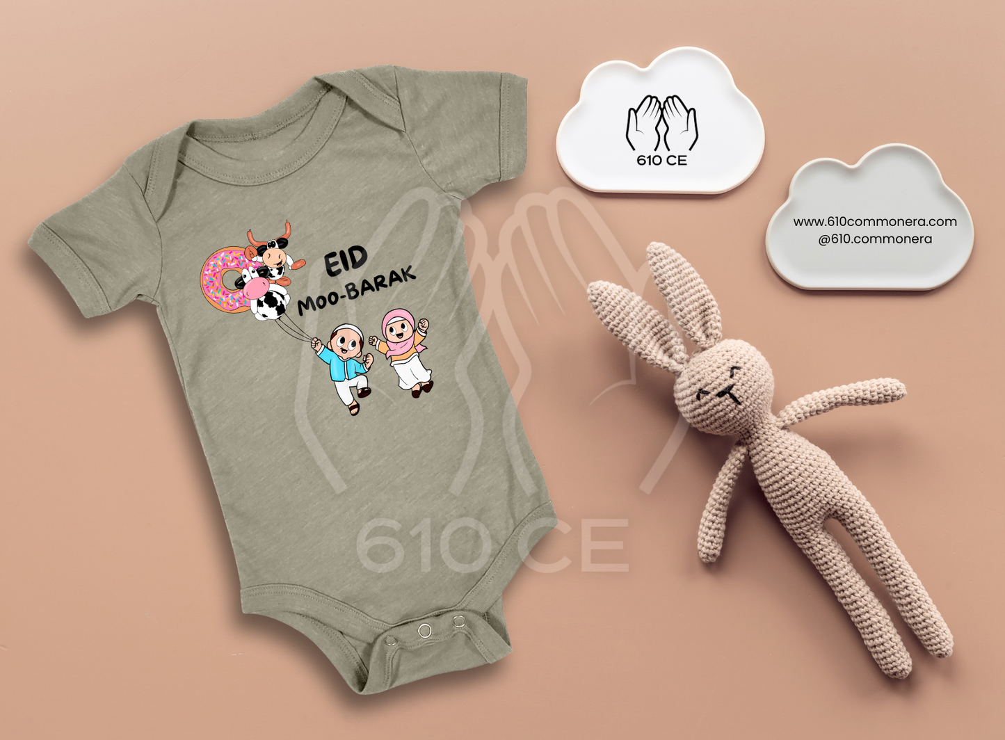Eid Moo-Barak - Mini Muslim Short Sleeve Onesie