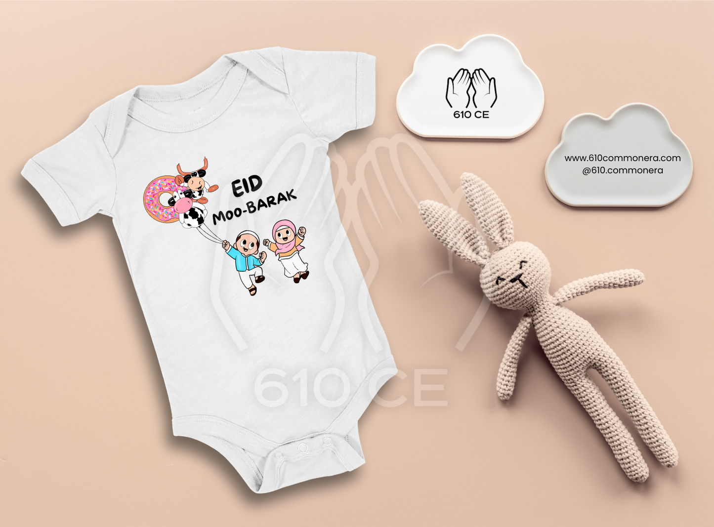 Eid Moo-Barak - Mini Muslim Short Sleeve Onesie