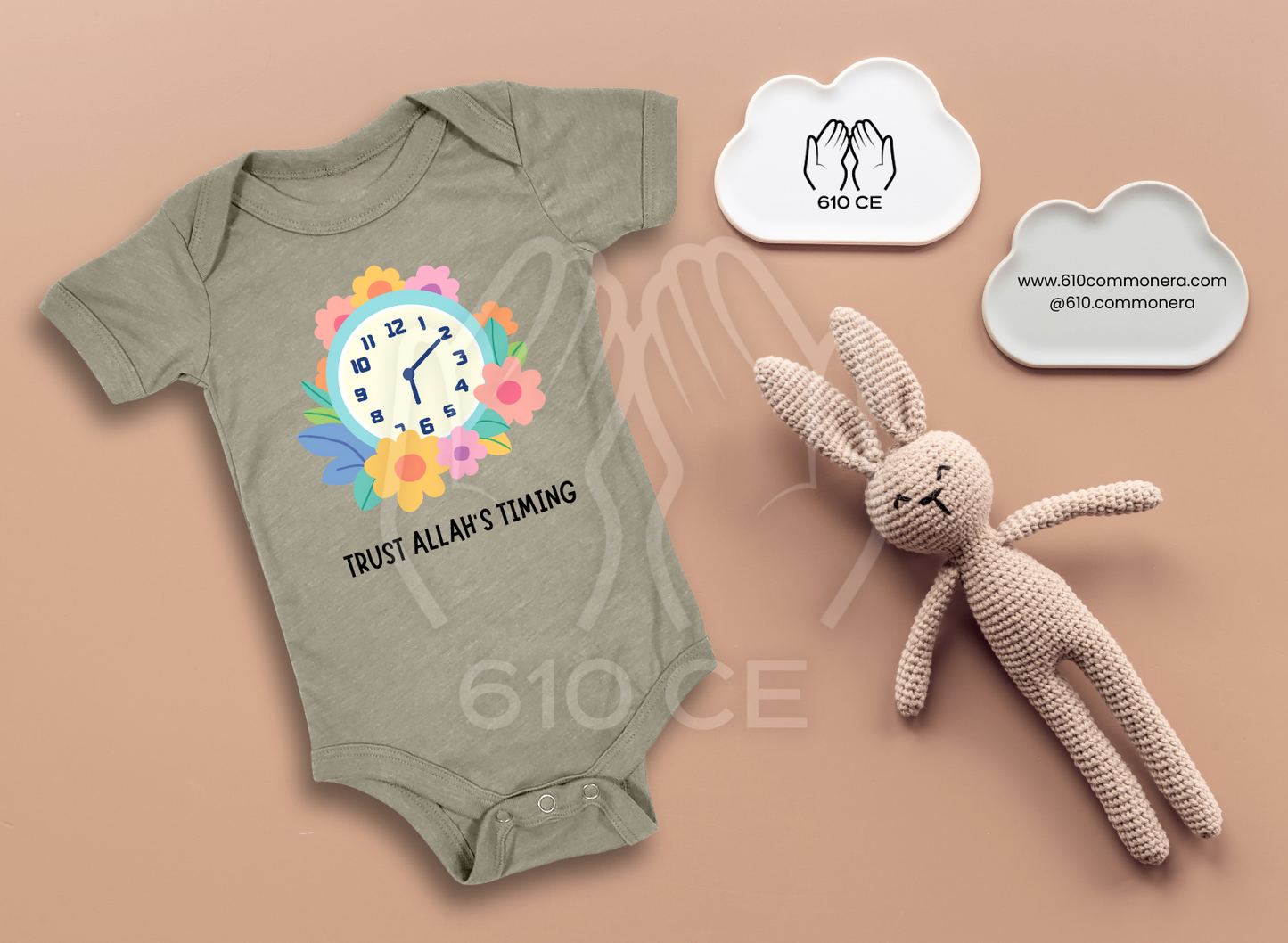 Trust Allah's Timing - Mini Muslim Short Sleeve Onesie