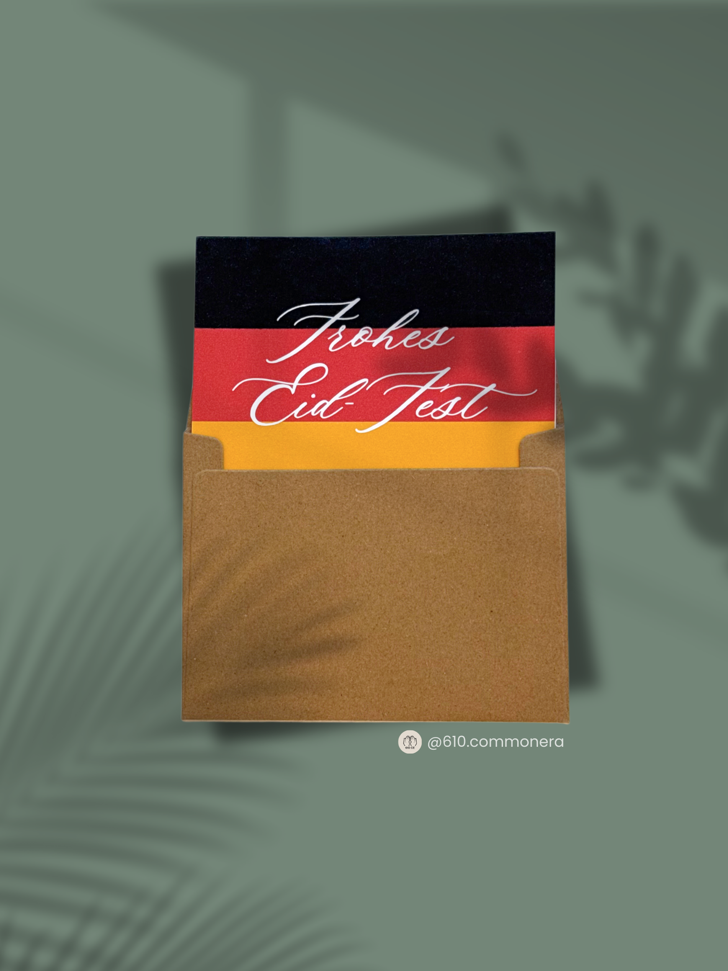 Eid Mubarak in German Greeting Card