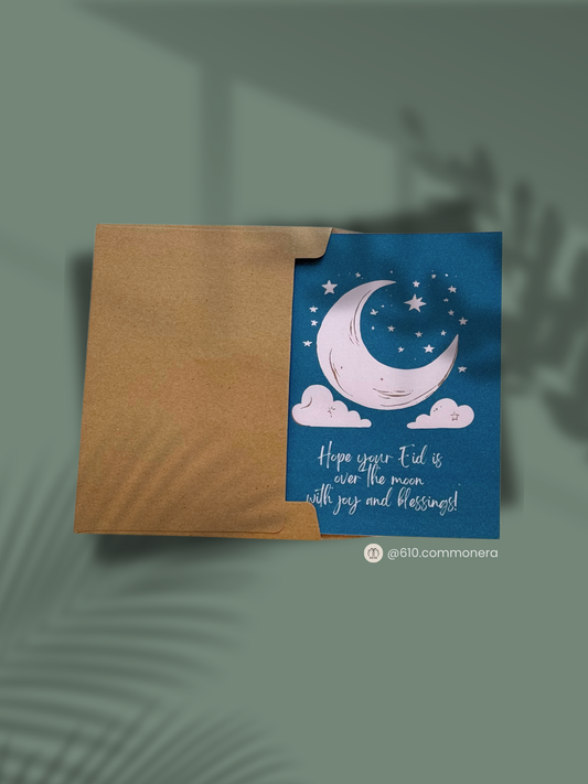 Over The Moon - Greeting Card