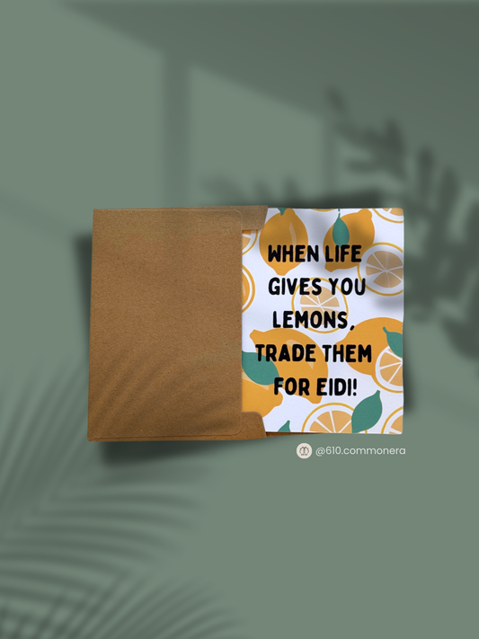 Eidi over Lemons - Greeting Card