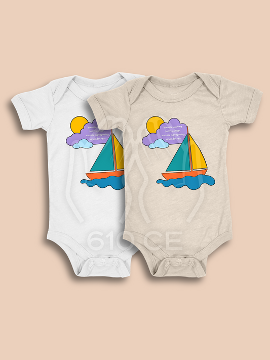 Set Sail - Mini Muslim Short Sleeve Onesie