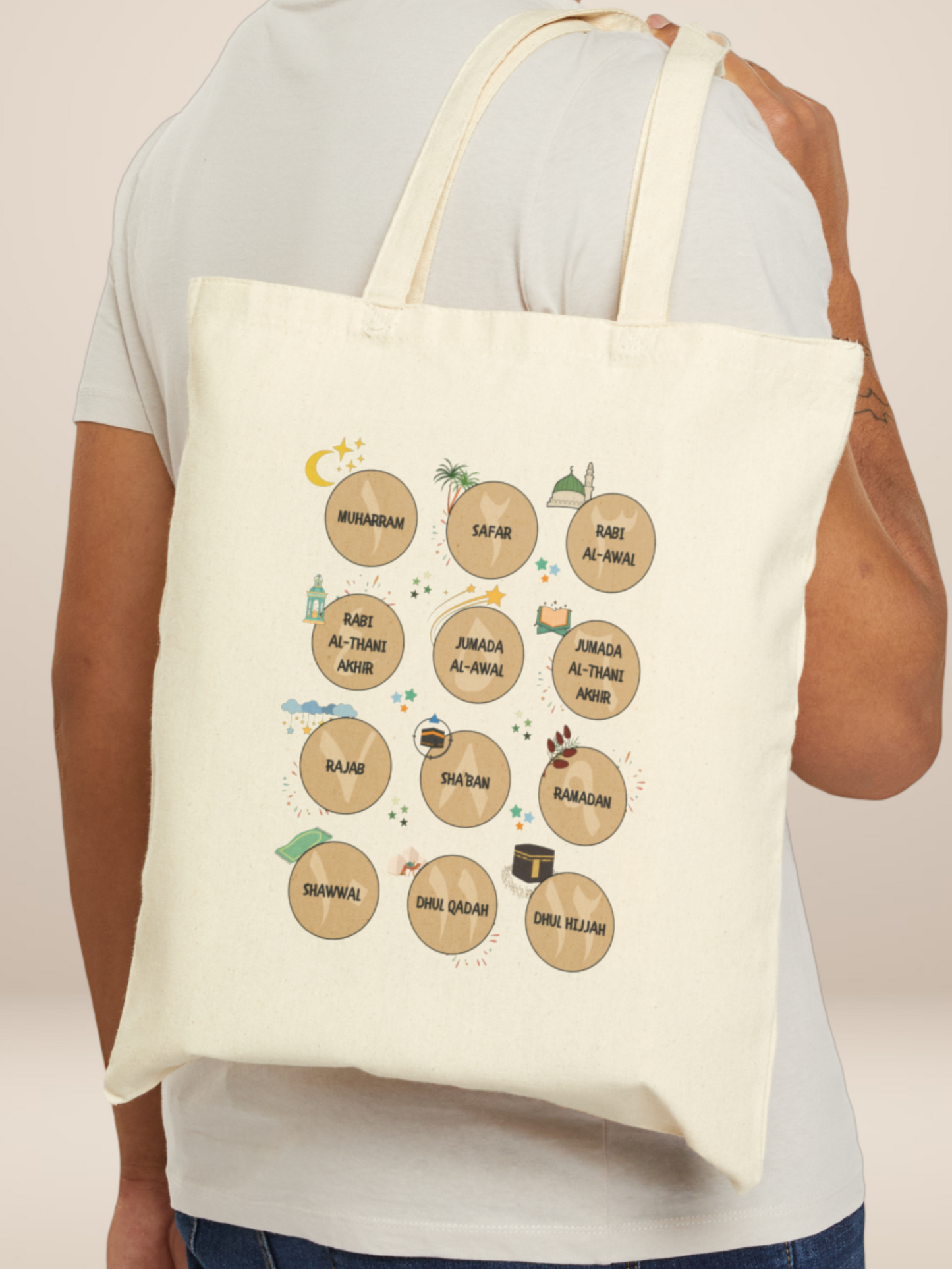 Hijri Heritage - Cotton Canvas Tote Bag