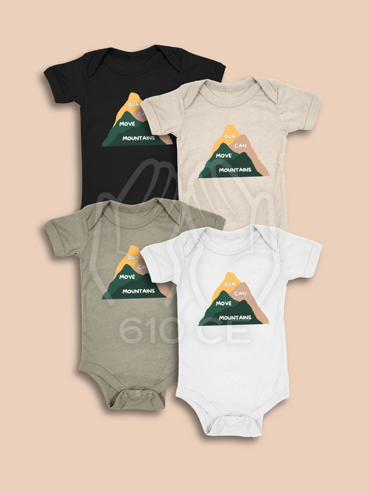 Dua Can Move Mountains - Mini Muslim Short Sleeve Onesie