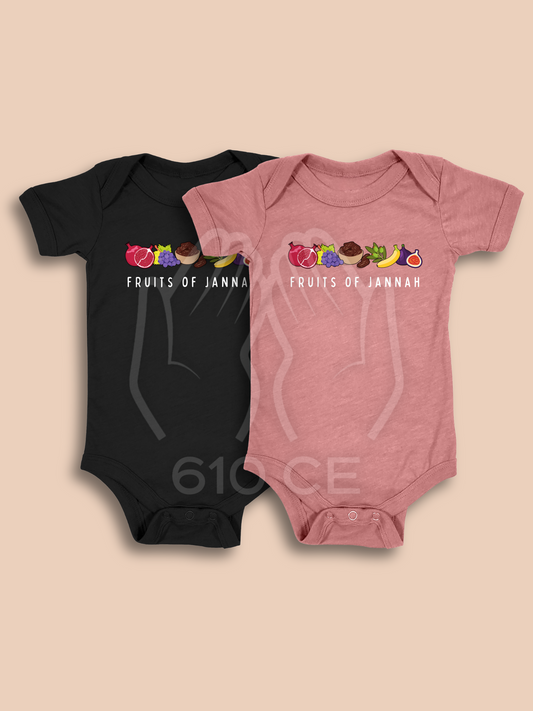 Fruits of Jannah - Mini Muslim Short Sleeve Onesie