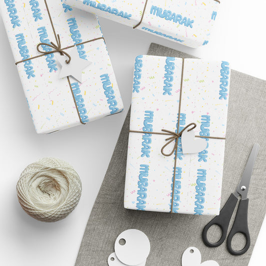 Mubarak (Blue) Gift Wrap