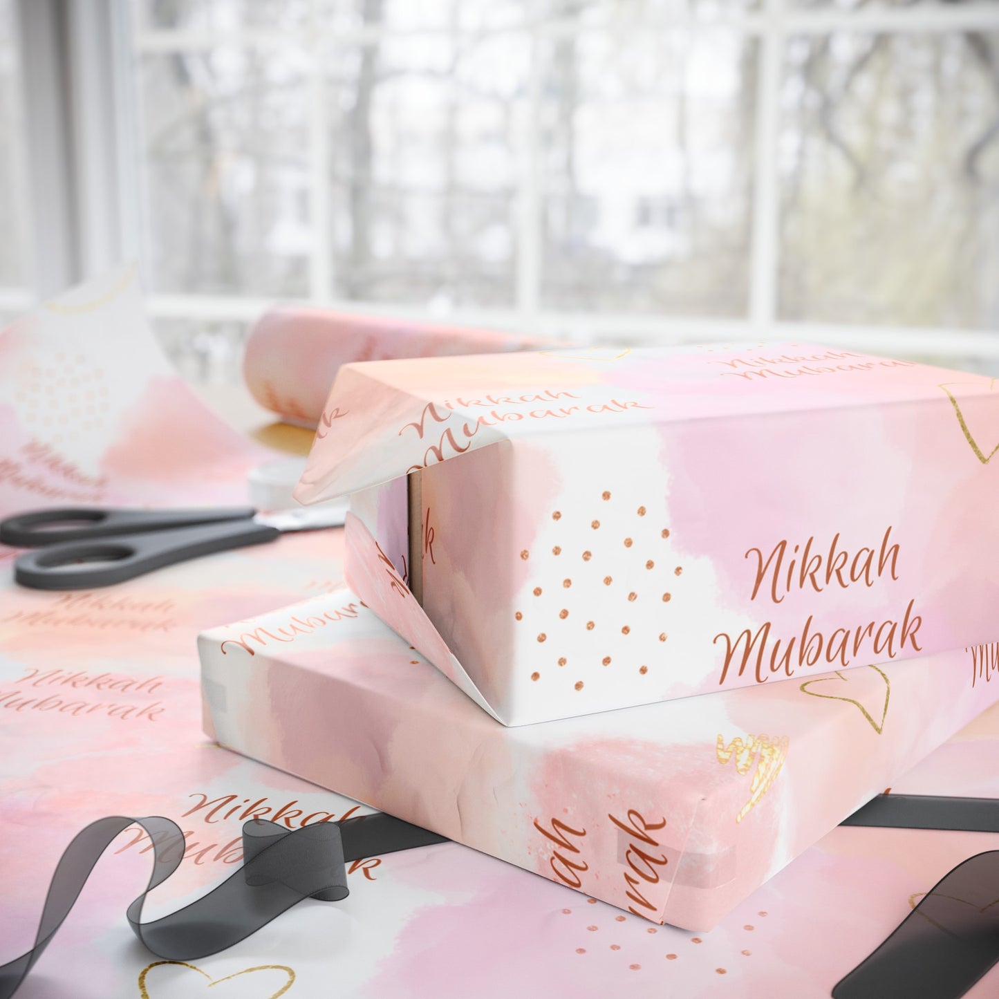 Love Nikkah Mubarak Gift Wrap