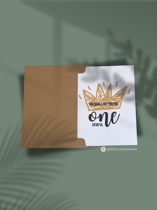 Mashallah You’re One-derfu - Birthday Greeting Card