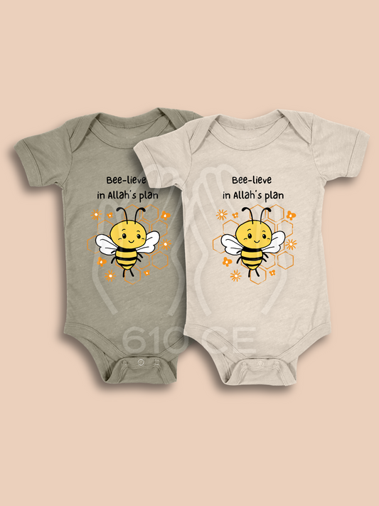 Bee - Mini Muslim Short Sleeve Onesie