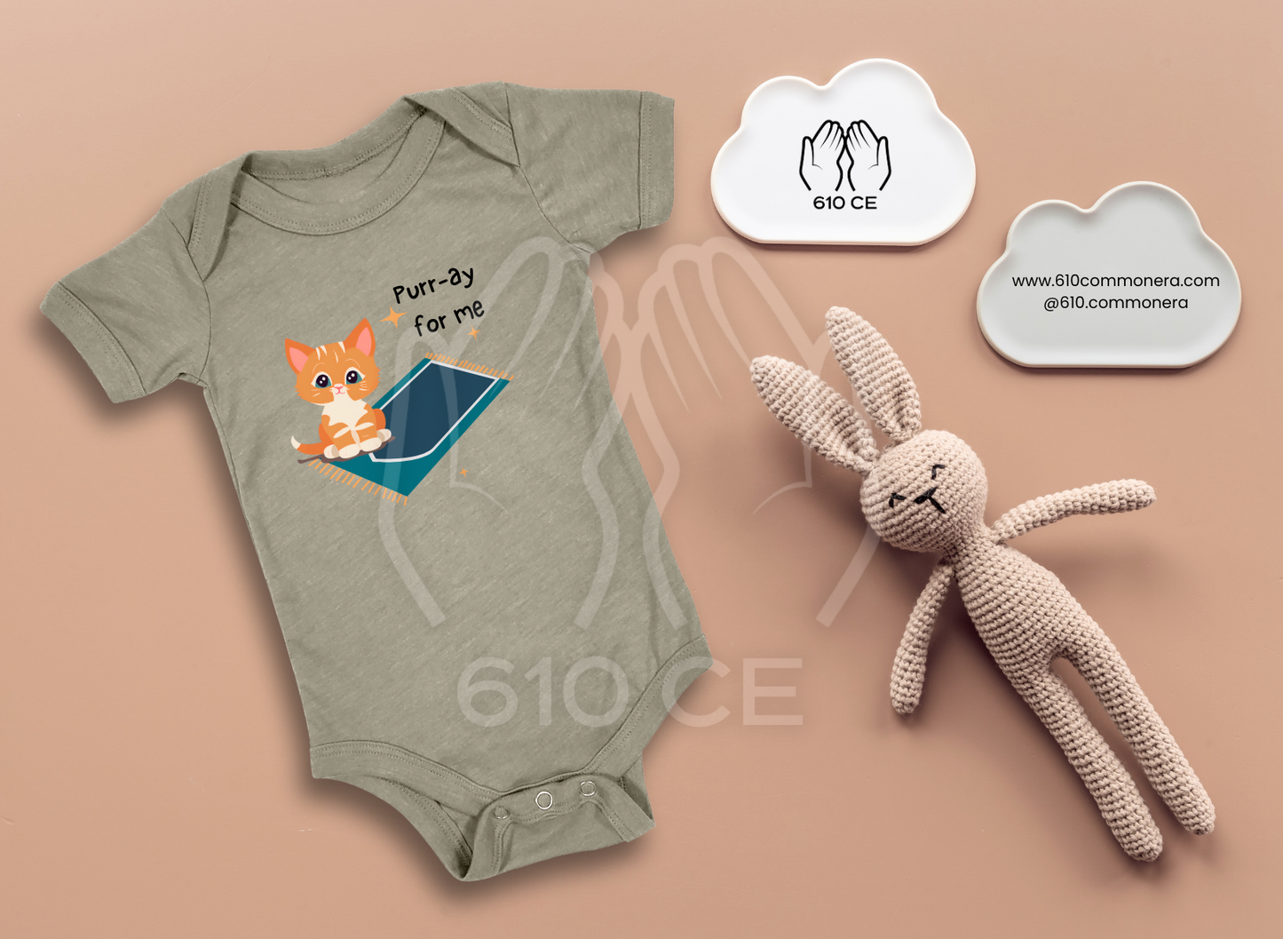 Kitten - Mini Muslim Short Sleeve Onesie