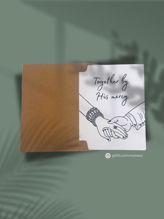 Together By His Mercy - Wedding/Anniversary Greeting Card