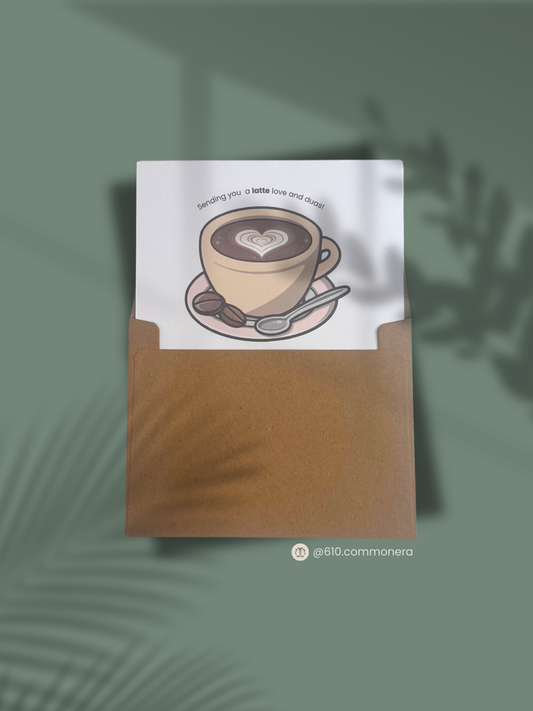 Latte Love and Duas - Greeting Card