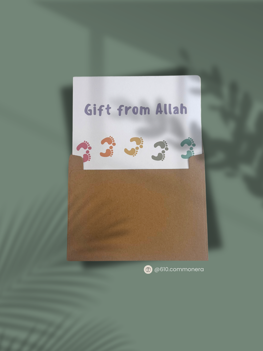 Gift From Allah - Baby Greeting Card
