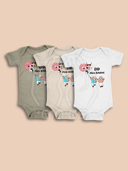 Eid Moo-Barak - Mini Muslim Short Sleeve Onesie